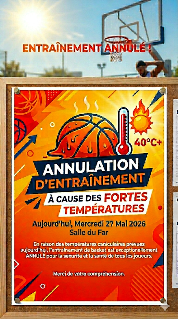 Entrainement annulé