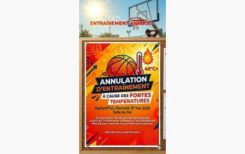 Entrainement annulé