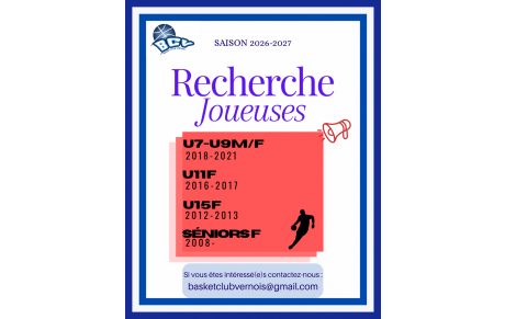 Recherche de joueuse saison 2026-2027